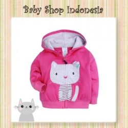 jaket perempuan Magenta Cat  large